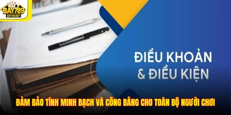 Điều Khoản Và Điều Kiện 3 Đảm bảo tính minh bạch và công bằng cho toàn bộ người chơi